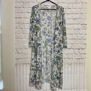 Long duster cardigan